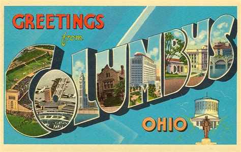 Vintage Travel Postcards: Columbus, Ohio