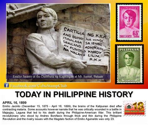 Still Stampin' (Darthphilatelist in Hyper Mode...): Today in Philippine History: Emilio Jacinto ...