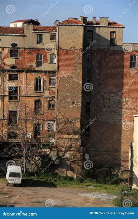 Inner city ghetto building stock image. Image of rickety - 30767969