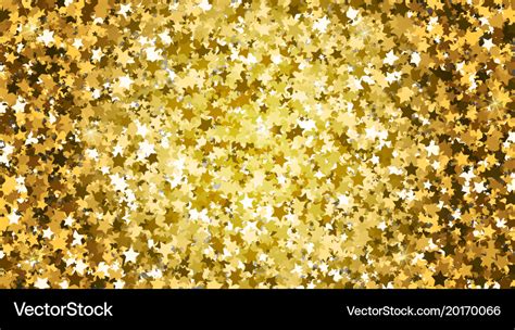 Gold star glitter background Royalty Free Vector Image