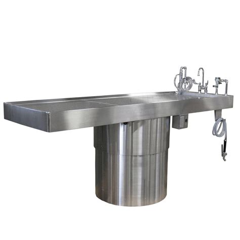 Autopsy Table with Rollers - Mortech Manufacturing Company Inc. Quality Stainless Steel Autopsy ...