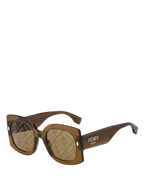 Sunglasses Fendi - Monogram lenses sunglasses - FF0436GS09Q7YBROWN