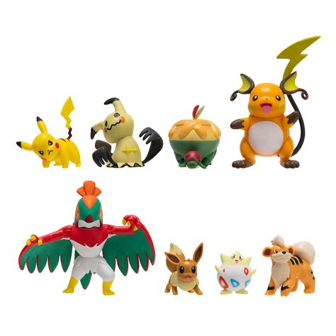 Buy Pokemon Battle Figure 8 Pack - Features 2-Inch Pikachu, Eevee ...