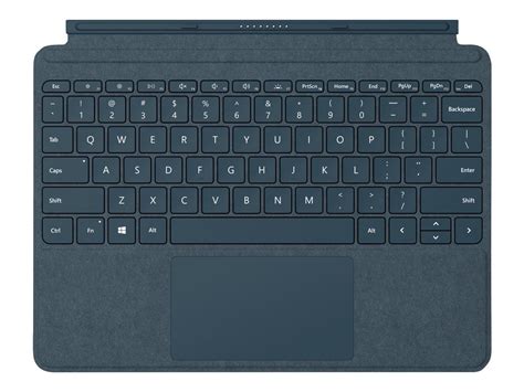 Microsoft Surface Go Signature Type Cover - Keyboard - with trackpad, accelerometer - backlit ...