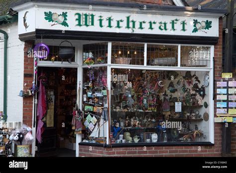 witchcraft shop burley New Forest, Hampshire, England Stock Photo - Alamy