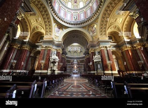 Budapest, Hungary, Interior of St. Stephen's Basilica Stock Photo - Alamy