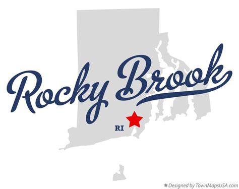 Map of Rocky Brook, RI, Rhode Island