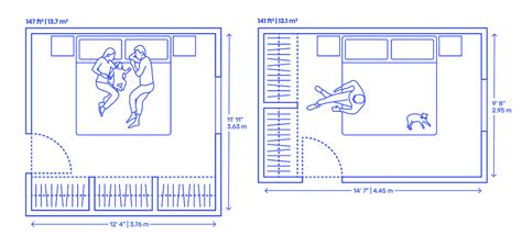 King Bedroom Layouts Dimensions Drawings Com