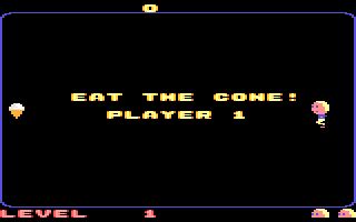 Screenshot of Food Fight (Atari 7800, 1983) - MobyGames