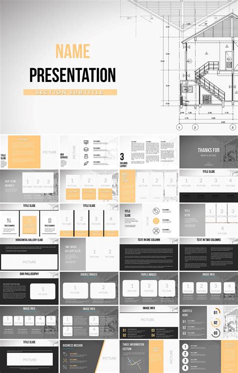 Architecture Agency Keynote Template - Designs, Collection, Download | Architecture portfolio ...