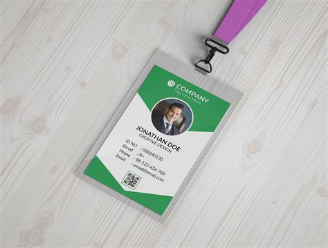 ID Card Design Free Mockup – FreeMockup.net