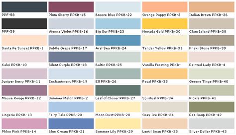 Behr Paints - Behr Colors - Behr Paint Colors - Behr Interior Paint, Chart, Chip, Sample, Swatch ...