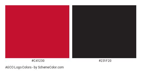 AGCO Logo Color Scheme » Black » SchemeColor.com