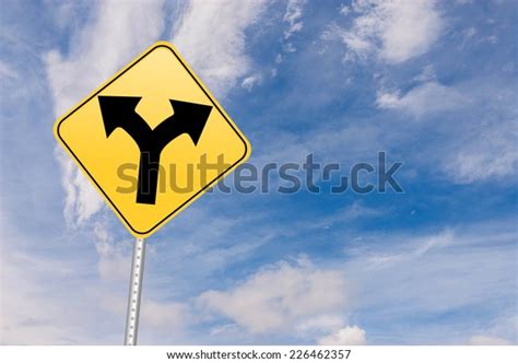 Fork Road Sign Stock Photo (Edit Now) 226462357