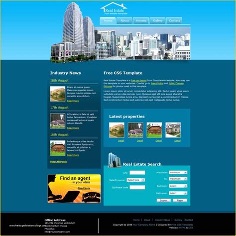 Free Real Estate Templates Of 10 Best Free Real Estate Powerpoint ...