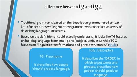 Transformational Generative Grammar