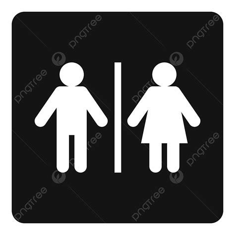 Male & Female Silhouette PNG Free, Male And Female Toilet Sign Icon Simple, Female Icons, Toilet ...