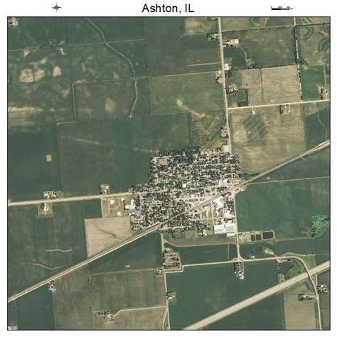 Aerial Photography Map of Ashton, IL Illinois