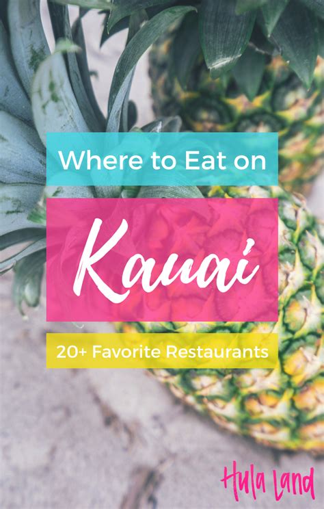 Kauai Restaurants: Where to Eat on Kauai - Hulaland Hawaii Trip ...