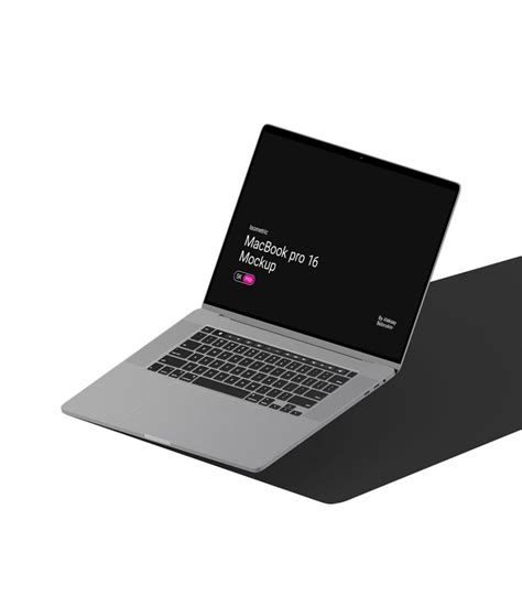 Macbook Pro 16 2020 Mockup V6 Isometric | Mockup store | Creatoom