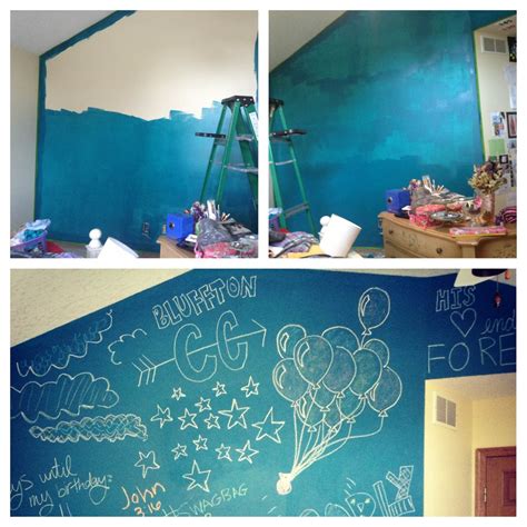 Add chalkboard paint powder to any color of paint and paint a bedroom wall! | Chalkboard paint ...