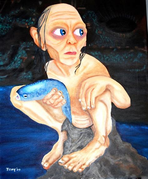 Gollum painting | Painting, Art, Character