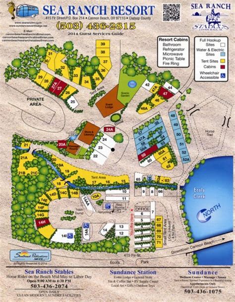 Cannon Beach Rv Resort Map | Beach Map