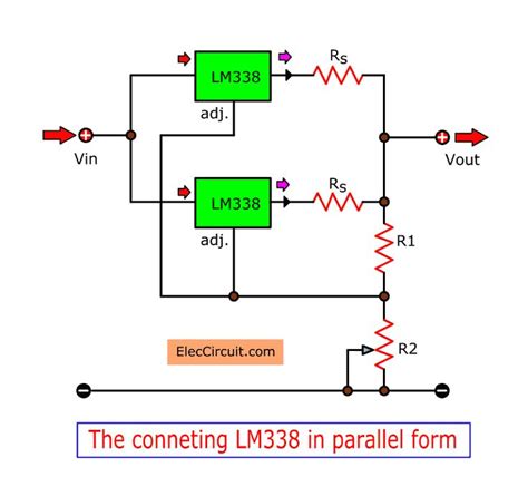 High current adjustable voltage regulator circuit, 0-30V 20A | Voltage regulator, Power supply ...