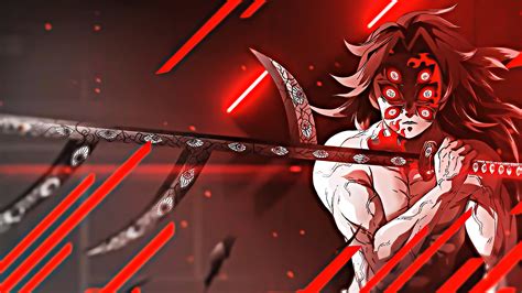 Kokushibo Sword Red Eyes HD Demon Slayer Kimetsu no Yaiba Wallpapers ...