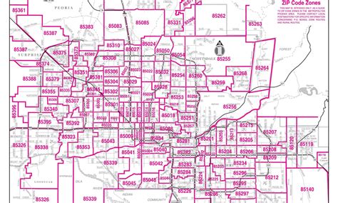 Phoenix Zip Code Map - AZ Agenda