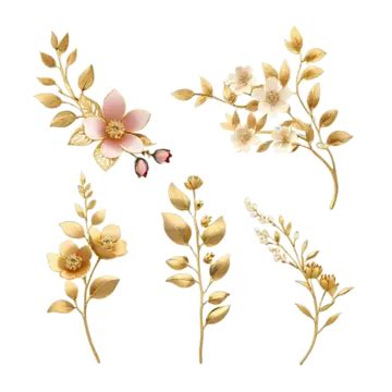 Flower Bouquet Wedding Soft Gold Color, Wedding Flowers, Flower Decoration, Flower Elements PNG ...