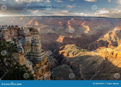 The Grand Canyon Mather Point Stock Image - Image of clouds, skies: 30415991