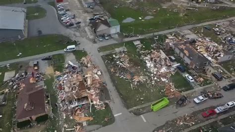 Storm damage: Roofs ripped off homes in Merrillville, Indiana, after at least 7 tornadoes ...