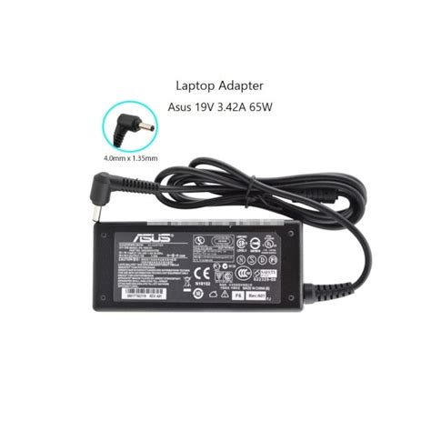 Original ASUS + POWER CORD 19v 3.42A power adapter laptop 65w 4.0mm*1 ...