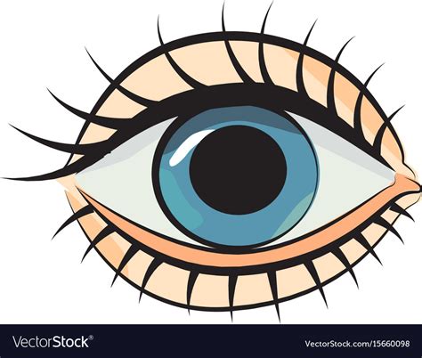 Cartoon image eye Royalty Free Vector Image - VectorStock