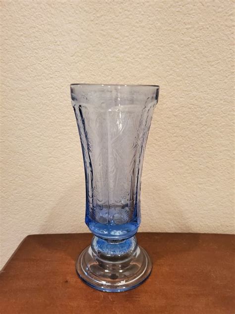 Vintage Blue Depression Glass Vase for Sale in Westfield, IN - OfferUp