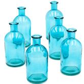 Turquoise Bottle Vase (Set/6)