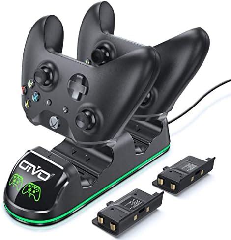 OIVO Xbox One Controller Charger, Dual Charging Station with Updated LED Strap, Remote Charger ...