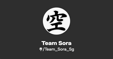 Team Sora | Instagram, Facebook | Linktree