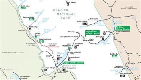 Printable Glacier National Park Map