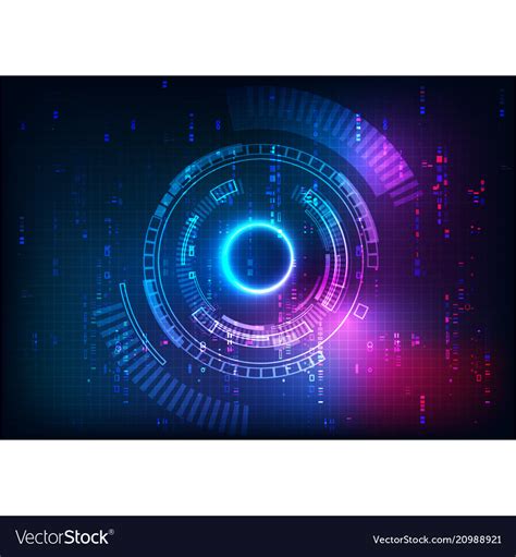 Purple blue futuristic technology Royalty Free Vector Image