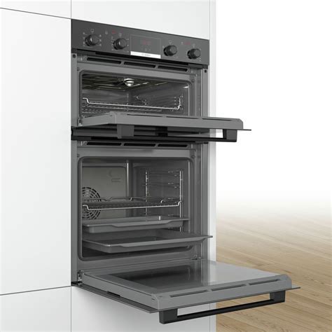 Bosch Serie 4 MBS533BB0B Black Built-in Double Oven - Sinks-Taps.com