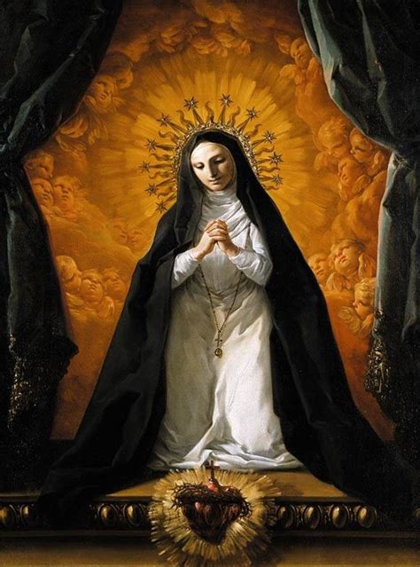 File:St Margaret Mary Alacoque Contemplating the Sacred Heart of Jesus ...