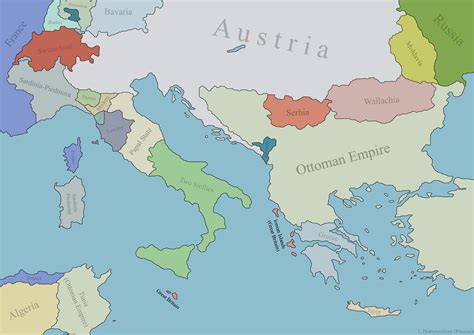 Victoria 3 Map - Italy and Balkans in 1836 : r/victoria3