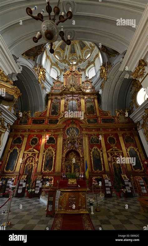 Interior of St. Andrew church in Kyiv Stock Photo - Alamy