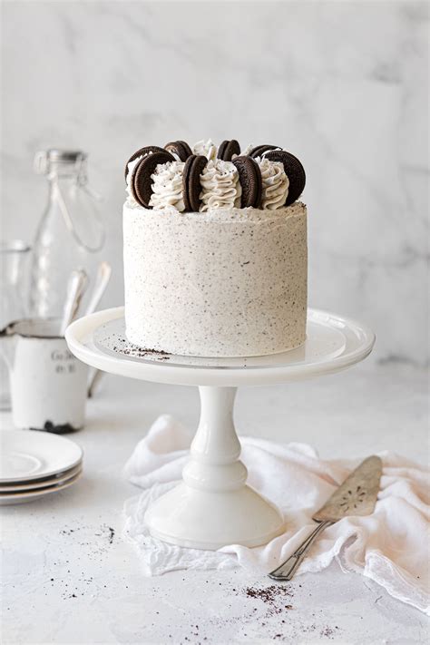 High Altitude Cookies and Cream Cake - Curly Girl Kitchen