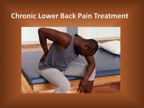 Chronic lower back pain treatment