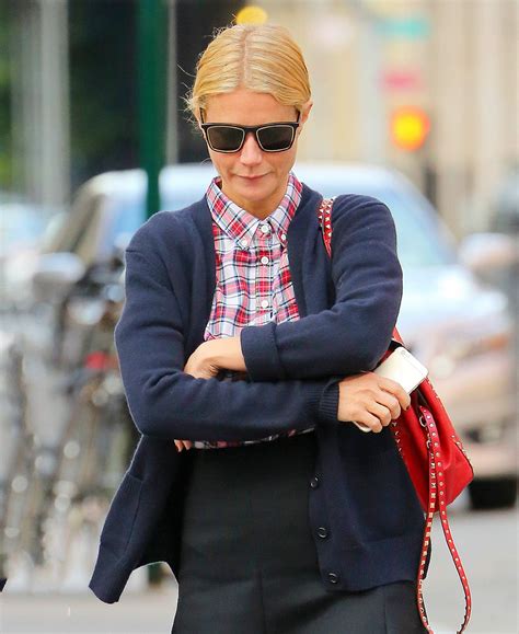 Gwyneth Paltrow Street Fashion - on the Streets of New York City - November 2014 • CelebMafia