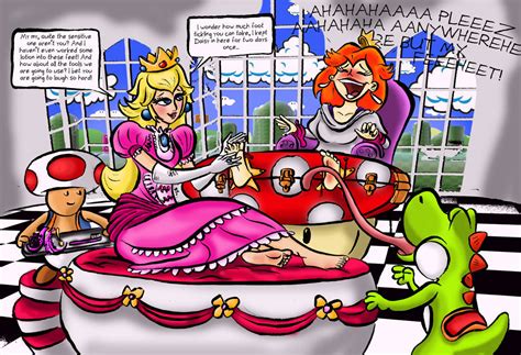 Peach Tickles Peach by Darthbane2007 on DeviantArt