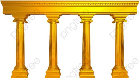 Golden Pillars, Golden, Continental, Pillar PNG Transparent Clipart ...